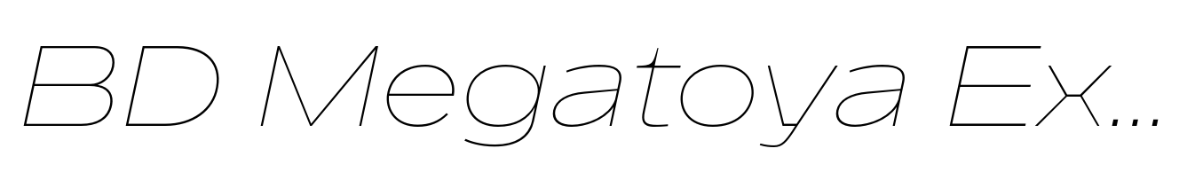 BD Megatoya Extended Thin Italic